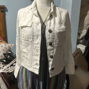 Nicole miller small white outter wear